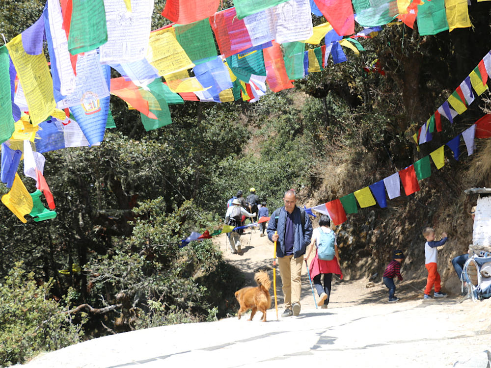 Walking with the locals along Bhutan trails